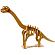 ペーパークラフト ダンボール工作 恐竜 ブラキオサウルス(10人用)
