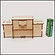 木製工作キット　お絵かきピアノ貯金箱のオルゴール