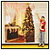 クリスマス装飾　クリスマスバックスクリーンシート　H240cm×W180cm　ホームクリスマス