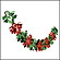 クリスマス装飾　柊ネットガーランド　L180cm