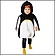 子供コスチューム　マシュマロ　ペンギン ベビー　着丈49cm