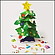 クリスマス手作り工作キット　のりもはさみもいらない「ペーパークラフト」　紙のクリスマスツリー作り