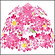 桜装飾　ひらり桜2段センター　W60cm