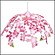 桜装飾　ミックスチェリーセンター　W70cm