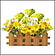 春の装飾　菜の花垣根アレンジ　W48cm