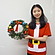 クリスマス装飾　バリューリース　30cm